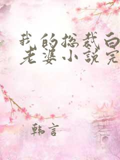 我的总裁白富美老婆小说完整