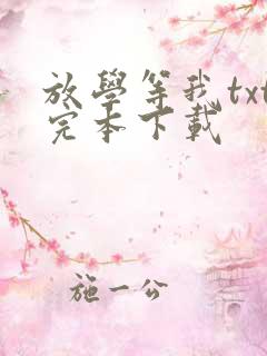 放学等我txt完本下载