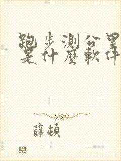 跑步测公里数的是什么软件