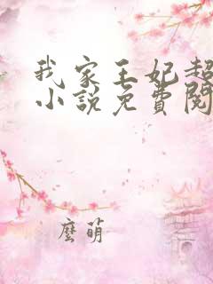 我家王妃超凶的小说免费阅