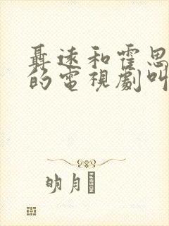 聂远和霍思燕演的电视剧叫什么名字