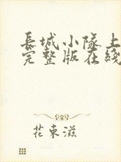 长城小队上中下完整版在线免费看