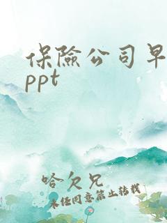 保险公司早会的ppt