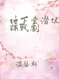 地下党潜伏军统谍战剧