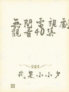 无间电视剧免费观看40集
