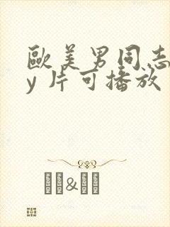 欧美男同志gay 片可播放