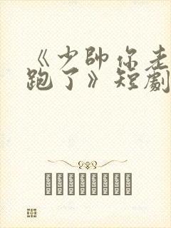 《少帅你老婆又跑了》短剧