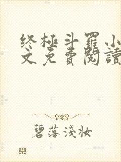 终极斗罗小说全文免费阅读无弹窗