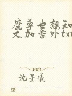 魔尊也想知道全文加番外txt