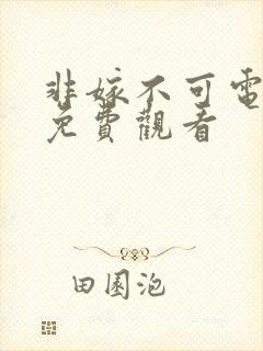 非嫁不可电视剧免费观看