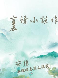 言情小说作家列表