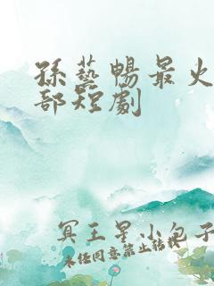 孙艺畅最火的十部短剧