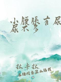 小腹胀有尿意却尿不多