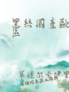 黑丝国产欧美一区