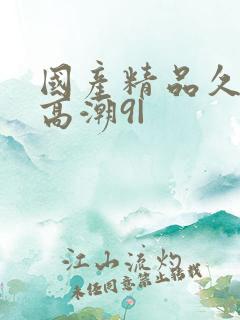 国产精品久久久高潮9|
