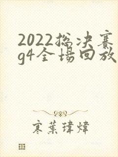 2022总决赛g4全场回放高清