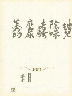 怎么去除地砖上的尿骚味儿