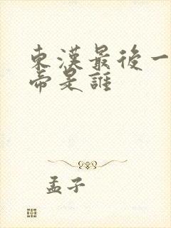 东汉最后一位皇帝是谁