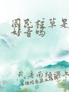国民校草是女生好看吗
