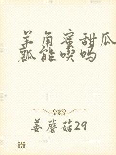 羊角蜜甜瓜里的瓤能吃吗