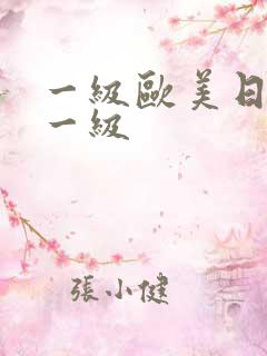 一级欧美日韩片一级