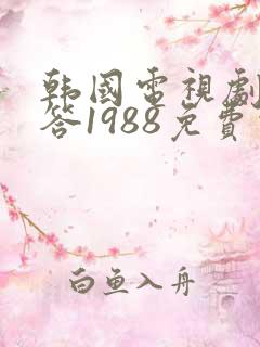 韩国电视剧请回答1988免费观看
