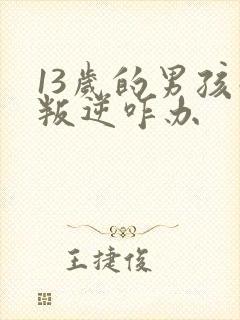 13岁的男孩子叛逆咋办