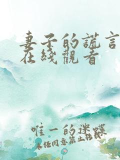 妻子的谎言短剧在线观看