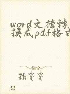 word文档转换成pdf格式失败
