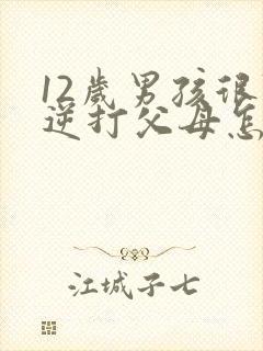 12岁男孩很叛逆打父母怎么办
