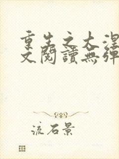 重生之大涅磐全文阅读无弹窗