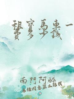 租宝马车一天租费多少钱