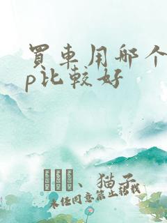 买车用哪个app比较好