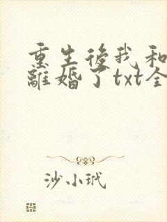 重生后我和渣男离婚了txt全本