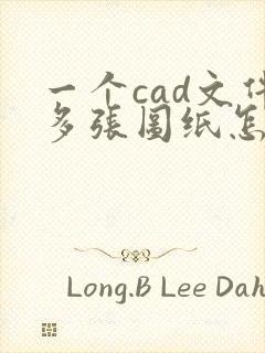 一个cad文件多张图纸怎么转换出多张pdf图纸