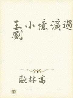 王小亿演过哪些剧