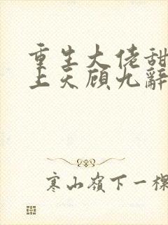 重生大佬甜妻宠上天顾九辞