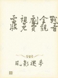 电视剧金战完整版免费观看