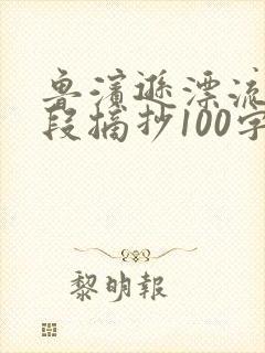 鲁滨逊漂流记片段摘抄100字