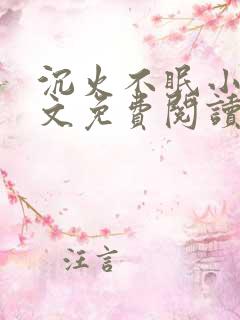 沉火不眠小说全文免费阅读笔趣阁