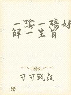 一阴一阳好发财解一生肖