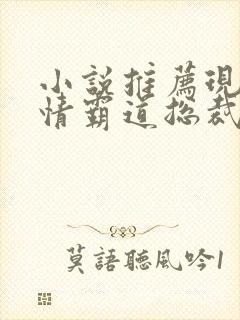 小说推荐现代言情霸道总裁