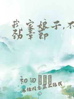 我家娘子,不对劲章节