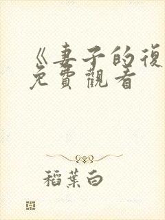 《妻子的复仇》免费观看