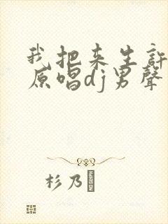 我把来生许给你原唱dj男声