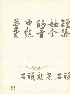 梦中的她短剧免费观看全集高清版