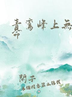青鸾峰上无敌天命