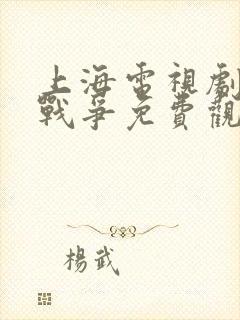 上海电视剧夺子战争免费观看