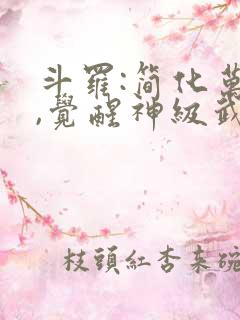 斗罗:简化万物,觉醒神级武魂免费版