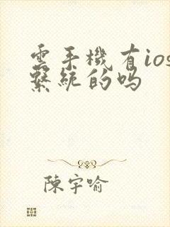 云手机有ios系统的吗